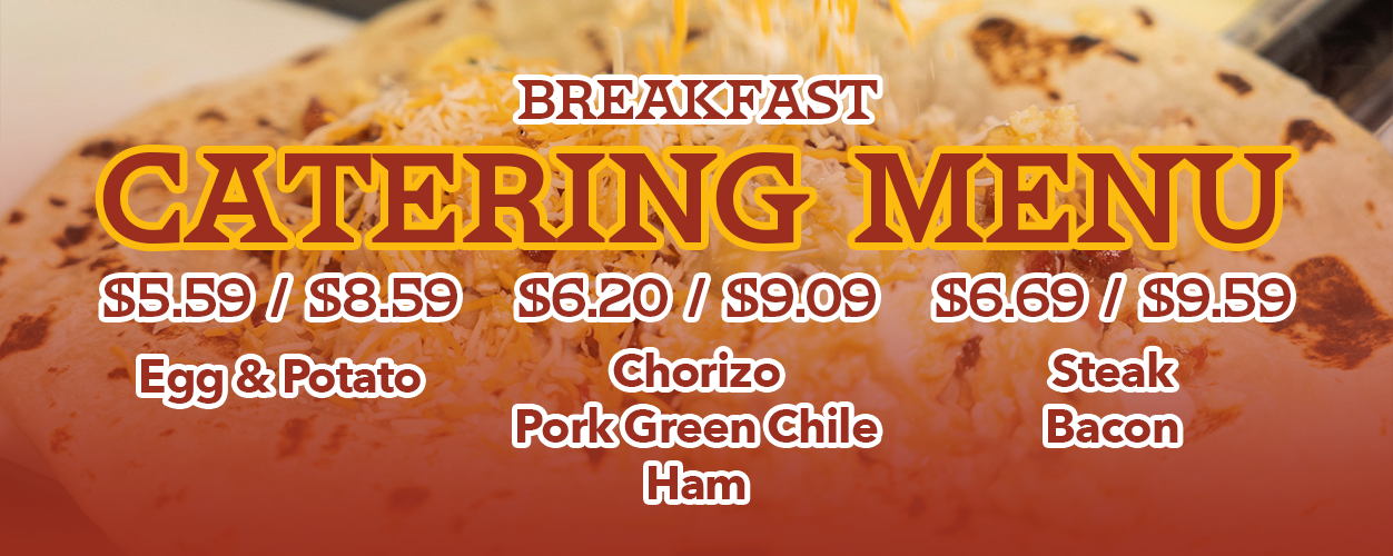 Breakfast catering menu